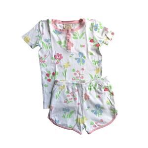 TBBC Sara Jane's Short Set Dallas Daffodils With Palm Beach Pink